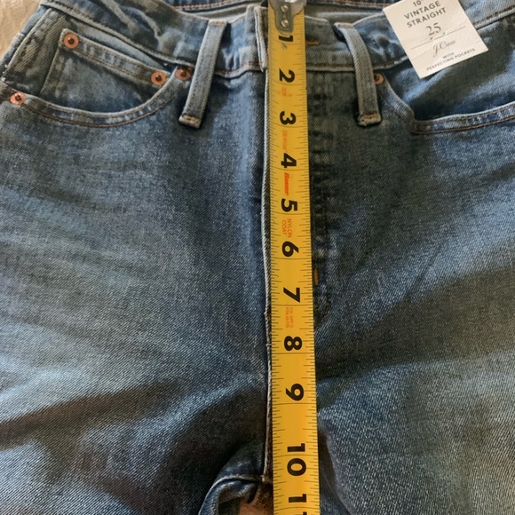 J. Crew 10” Vintage Straight with raw hem NWT - Picture 11 of 12